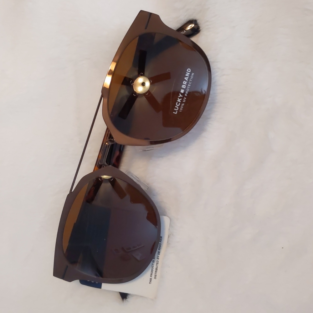Lucky Brand copper tone tortoise shell sunglasses